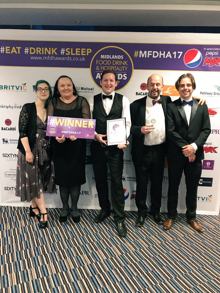 We've only bloody gone and won Best Traditional Pub in the Midlands... Thank you, beautiful people who love proper pubs! 😃🍻🏆 #mfdha17
