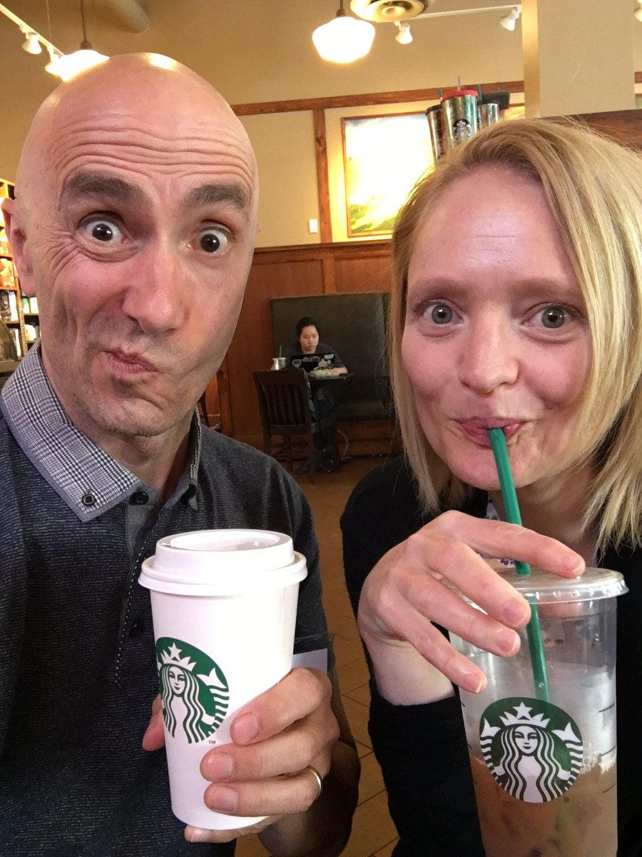 danvukmirovich's tweet photo. Playing hooky from IU Parent Orientation...😳 #shhh #starbucks https://t.co/kAvB7G5yin