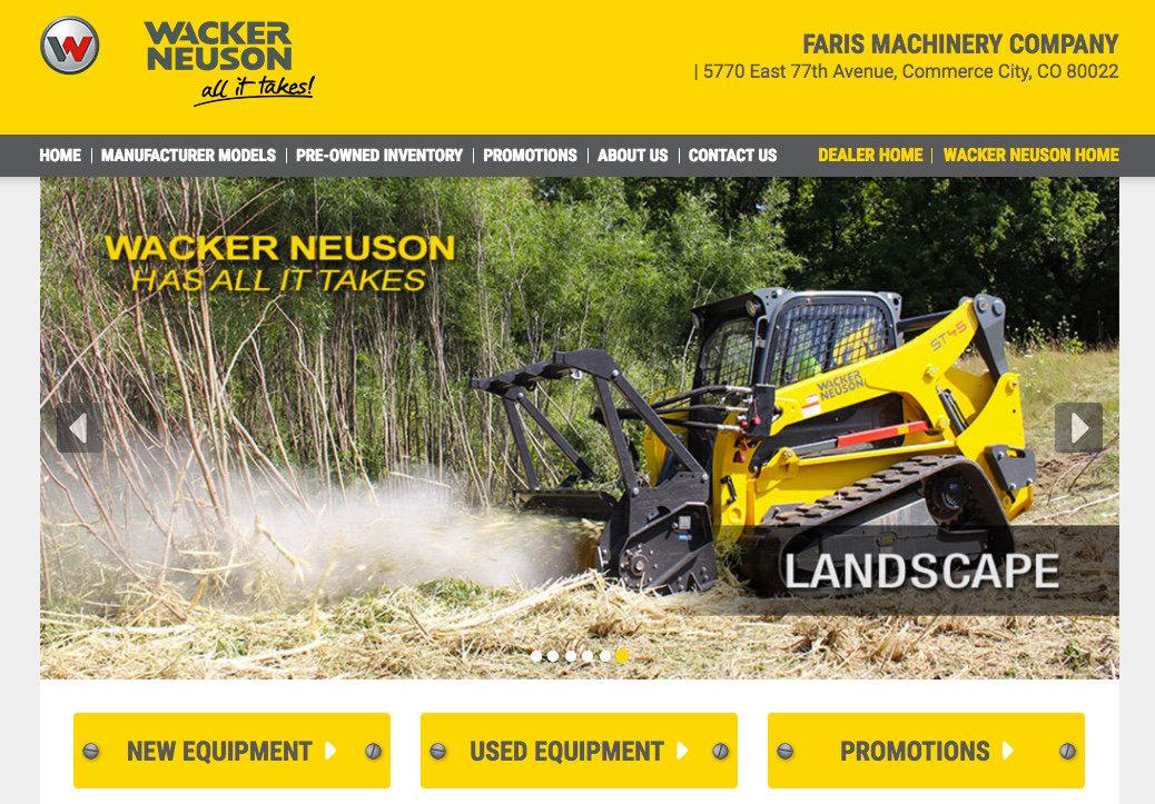FarisMachinery's tweet photo. Need #UsedEquipment? Check our Wacker Neuson Online Showroom: https://t.co/pyx7tel101 #Construction #UsedEquipmentExperts #WackerDealer https://t.co/Lrf4Gf8wa8
