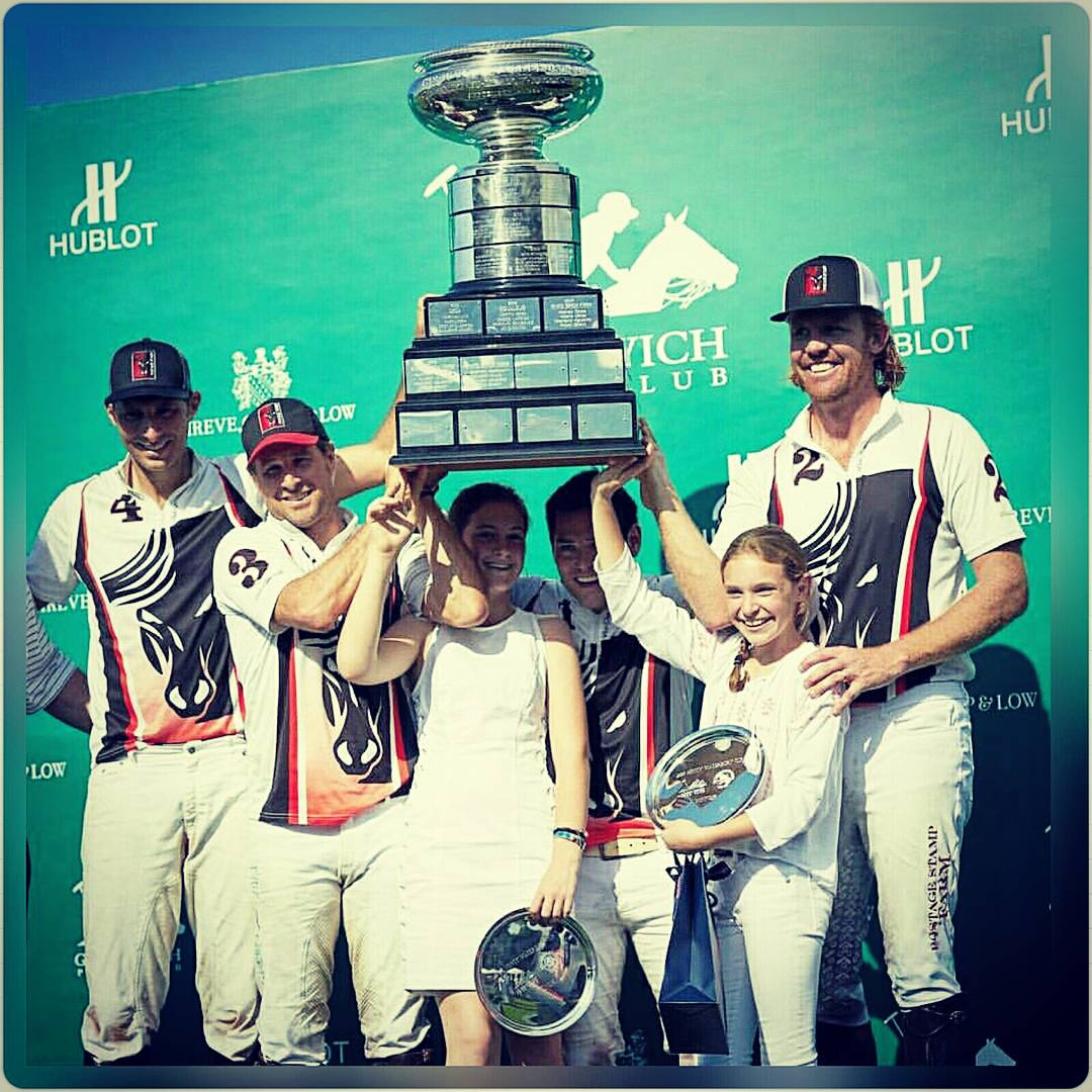 Congratulations winner of 2017 #montywaterburycup <a href="/GreenwichPolo/">Greenwich Polo Club</a> 
#postagestampfarm!!
#annabellegundy <a href="/BPPolo/">Brandon Phillips</a> #joaoganon #kriskampsen