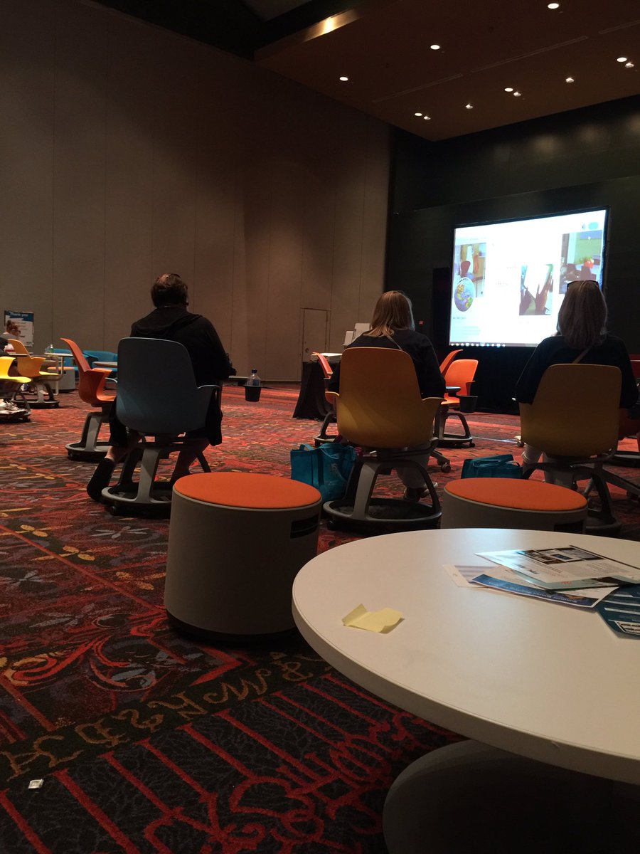 TechKnowTaylor's tweet image. My #iste17 session had #flexibleseating. I was so much more comfortable sitting on a couch. I bet kids would learn better like this too!