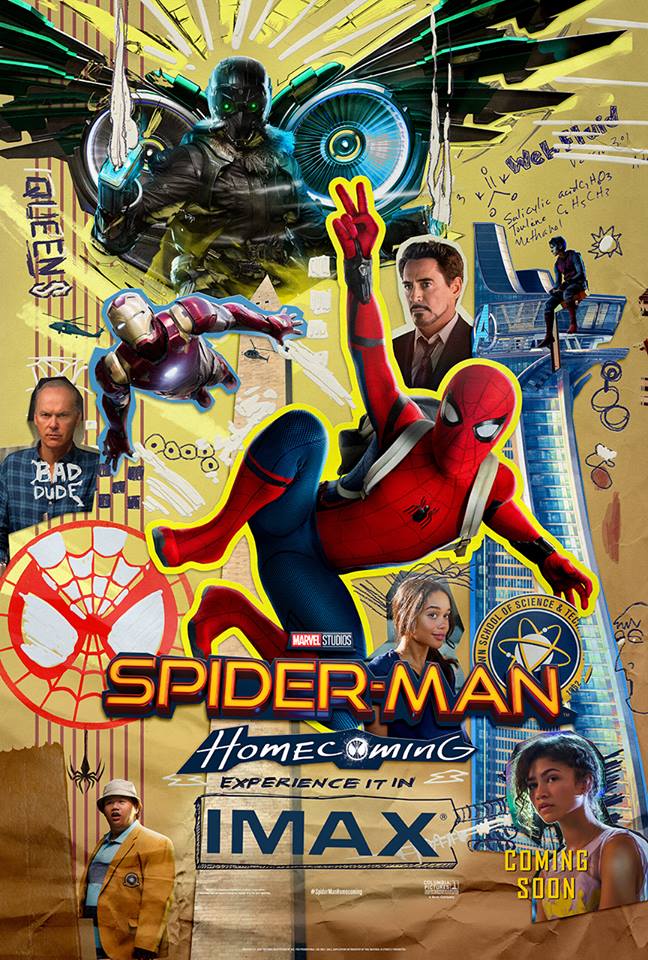 Creatieve Spider-Man Homecoming IMAX poster