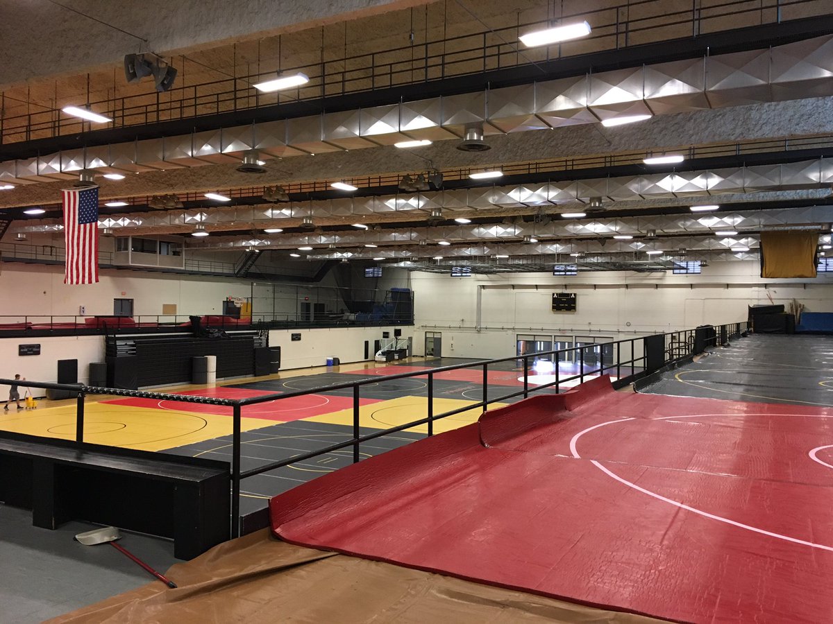 AppWrestling's tweet photo. 24 mats are down and Varsity Gym is now ready for the 2017 Summer Wrestling Camps! https://t.co/d9clgTNY1u