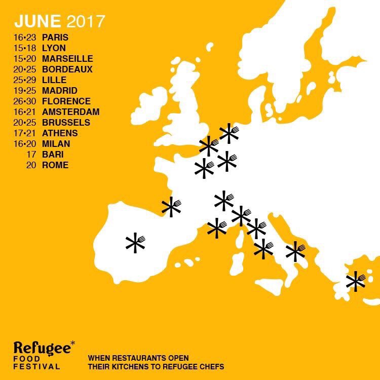 OmarSy's tweet image. Soutenez le formidable @RefugeeFoodFest à Lille &amp;amp; découvrez les délicieuses cuisines de chefs réfugiés!
Merci aux restos + @UNHCRFrance 🙏🏿