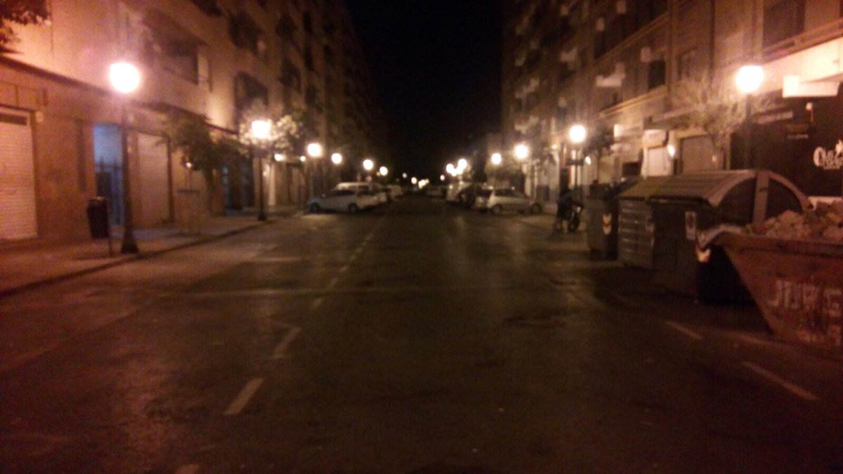 FallaOlta's tweet image. Así quedo la calle Juan Ramón Jiménez tras nuestra verbena de San Juan