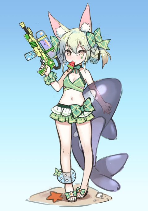 [落書] #少女前線
ART556かわいい～～～ 