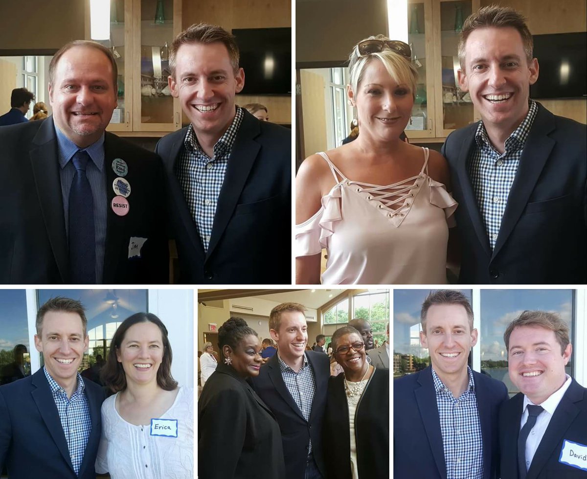 jim4progress's tweet photo. Thanks @JasonKander for the inspirational remarks at the #NP2017 @Waukeshadems dinner! Saw you on @CNN, too! Keep going strong! #WisDems https://t.co/oExsCKazRM