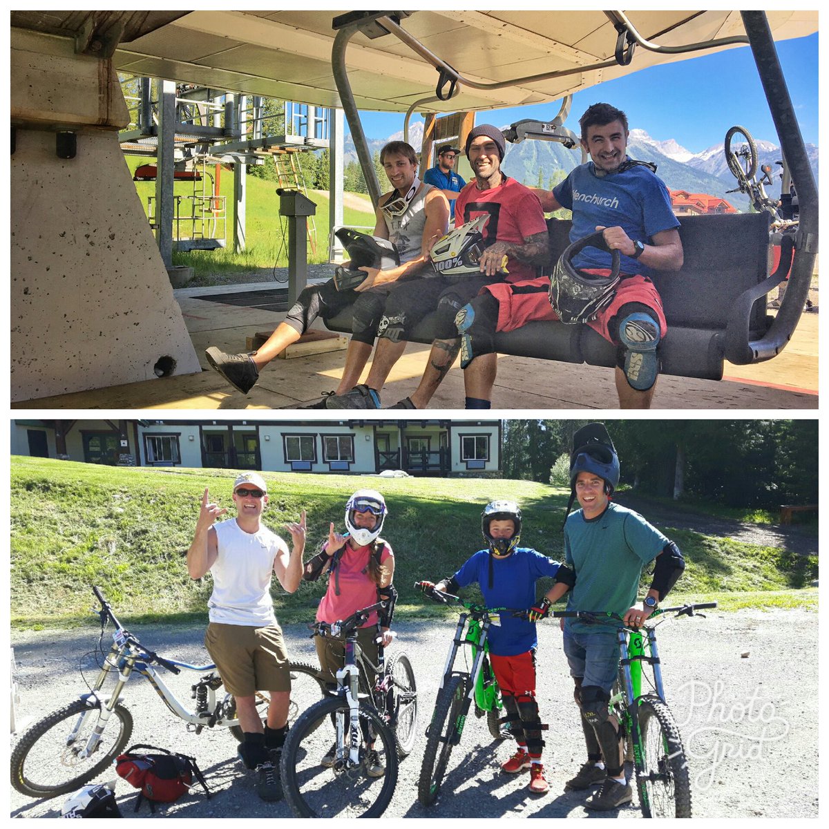 SkiFernie's tweet photo. #firstchairs on the Elk & Timber on #openingday. Yahoo - summer is here! #lovefernie @PowderMatt https://t.co/GyM0KCZ1v7
