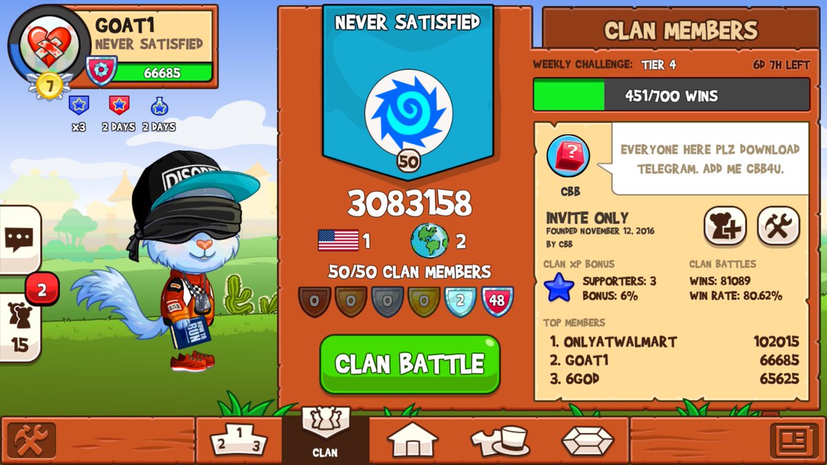 Goat318's tweet photo. Level 50 Bihh🐐‼️, first clan in Fun run arena history to do it ‼️🔥We is the best hands down , come catch us 🤔😏 @NVR_STSFD #FunrunArena #GOAT https://t.co/0mGFhuENx8