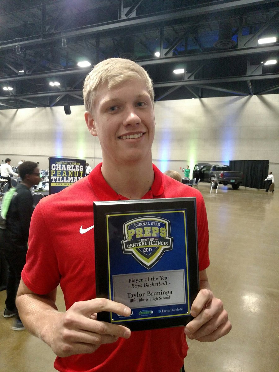 Congrats to #REDBIRDhoops <a href="/taylorbruninga/">Taylor Bruninga</a> on his most recent award! #TBfor3! <a href="/pjstarsports/">Journal Star Sports</a>