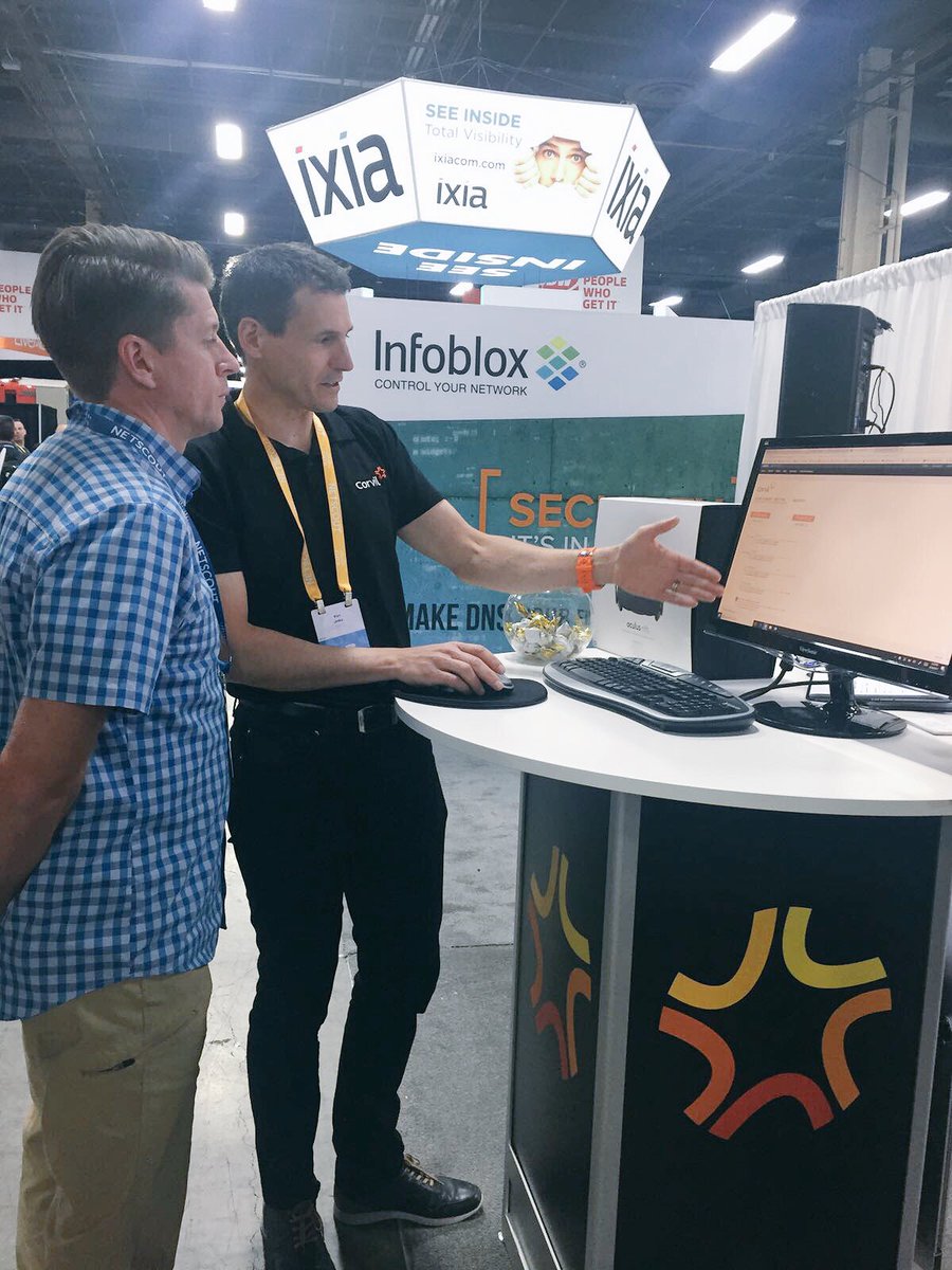 CorvilInc's tweet photo. What an atmosphere at #CLUS! Lots of interest in our #TetrationAnalytics integration. Drop by booth #2700A, we love to talk #tetration :) https://t.co/2L5myMbrbX
