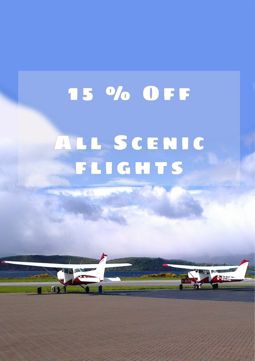 FlyScotland's tweet photo. 15% Off All Scenic Flights
Use Coupon Code: JUNE17
Buy Online at: https://t.co/vxH3KxuWG4
#Edinoffers #Glasoffers #StirlingOffers #discount https://t.co/yxEcWyIwKm