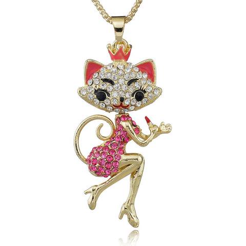 mysuitableshop's tweet photo. Our hot selling product: cute queen Cat Lady Necklace , see at https://t.co/Sqri70Yg7h https://t.co/pxMOzLg8Cg