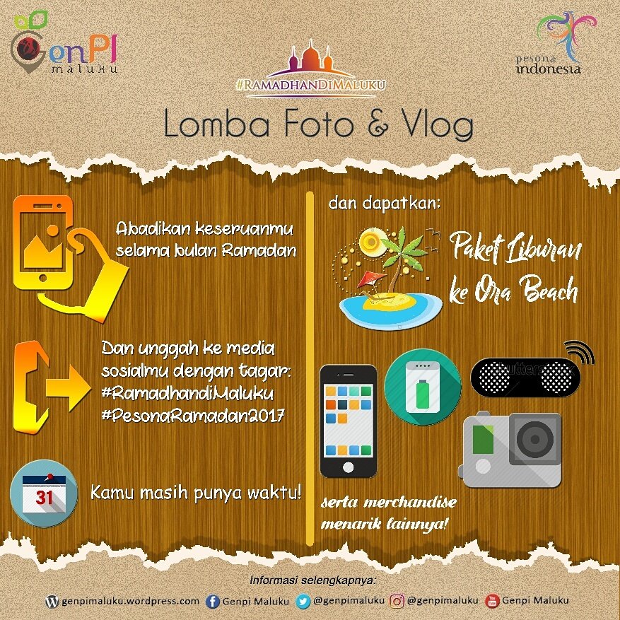 Ini infonya: 
#genpiMaluku
<a href="/GenPIMaluku/">GenPIMaluku</a>