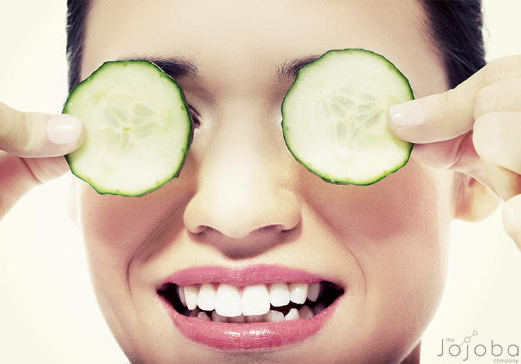 #Cucumbers are rich in antioxidants and can help calm skin irritations.