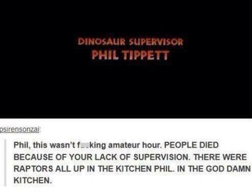 MeredithFrost's tweet photo. Jurassic Park is on. Let's all re-enjoy this comment again. https://t.co/tkRIlLeD2f