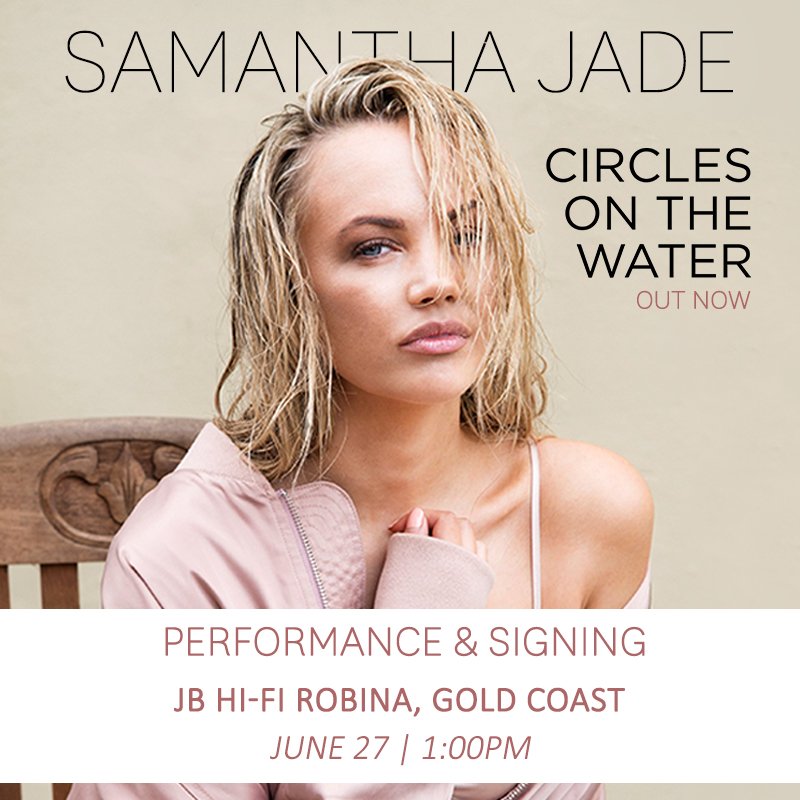 See you soon Robina! Going to be performing and signing copies of my new single #CirclesOnTheWater 😘❤️