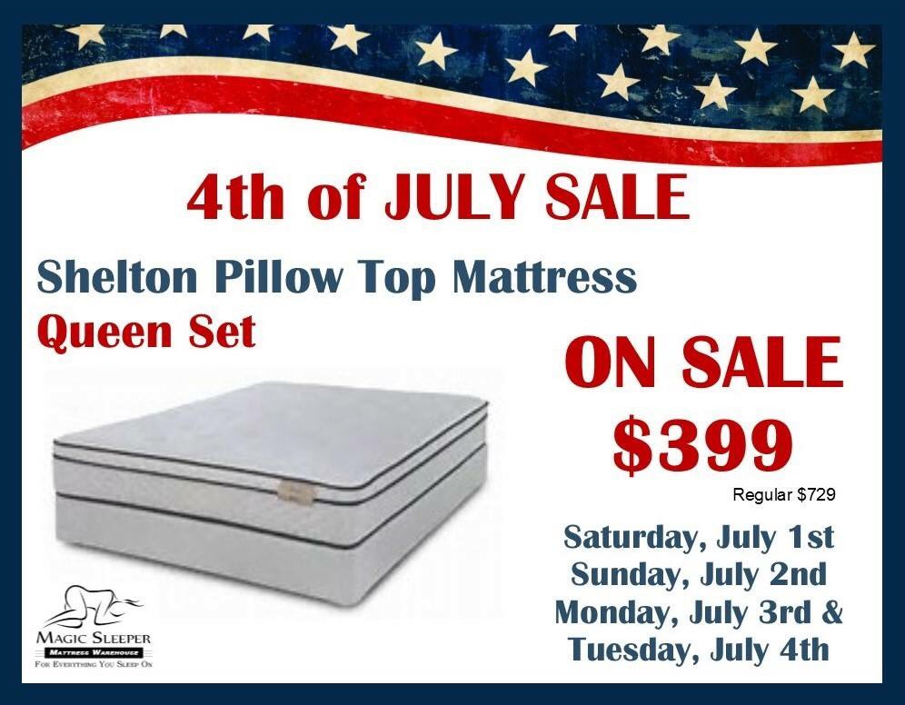 magic_sleeper's tweet photo. 4th of July mattress sale begins Saturday, 7/1.
#magicsleeper #mattresssale #4thofjulysale #newmattress https://t.co/4DdB0BMpJ4