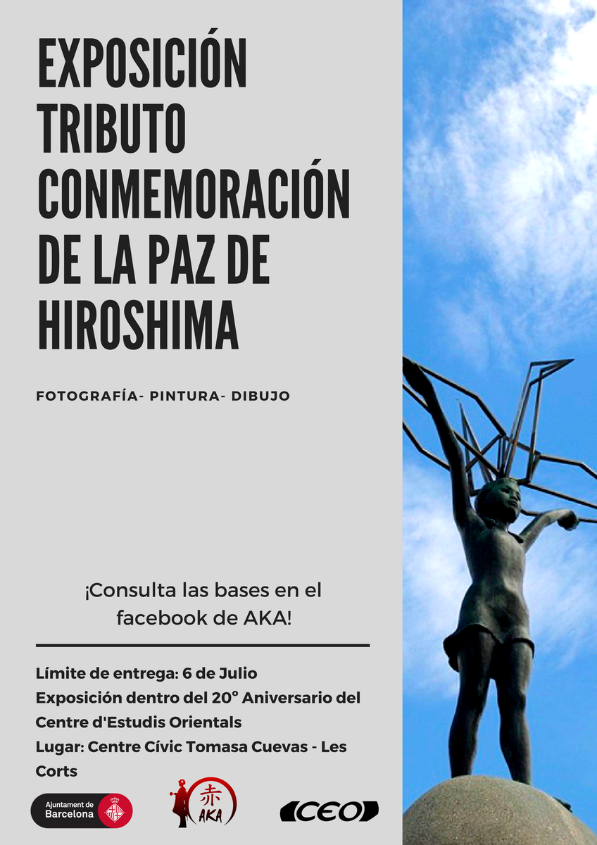 AsociacionAKA's tweet photo. Con motivo de la Conmemoración de la Paz de Hiroshima hemos creado una exposición en tributo a este día. 

Bases: https://t.co/rbGhRN1EVF https://t.co/R7J74l4p5L