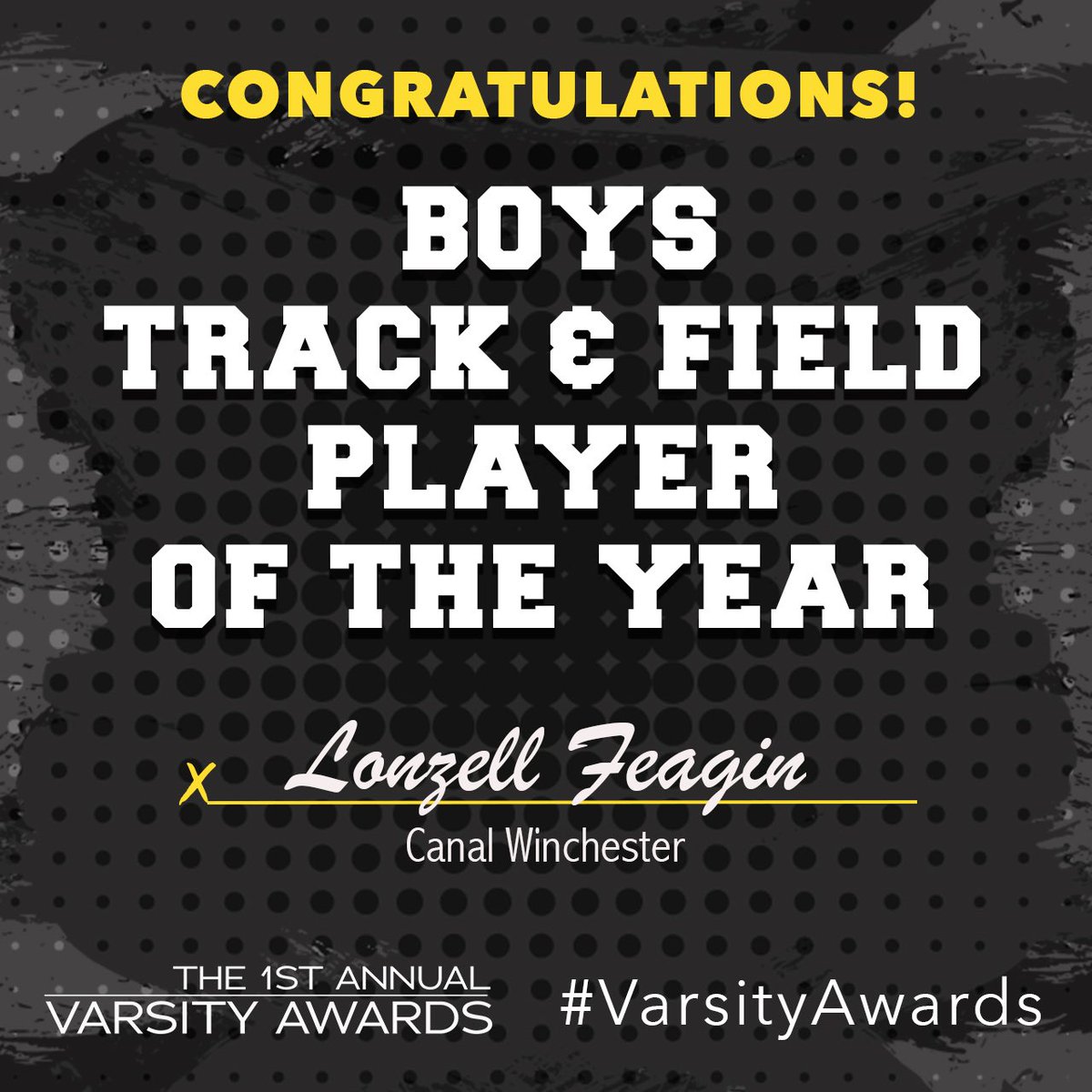 Gamebreaker614's tweet image. Congratulations to Lonzell Feagin for winning "Boys Track &amp;amp; Field Player of The Year"