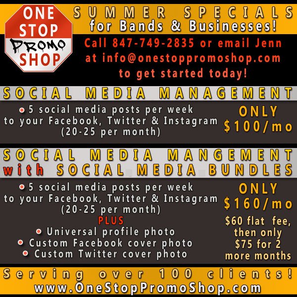 One_Stop_Promo's tweet photo. Get in on my Summer Specials today! Email Jenn info@onestoppromoshop.com to get started #onestoppromoshop #socialmediamanagement #graphics https://t.co/jHtORK6mvQ