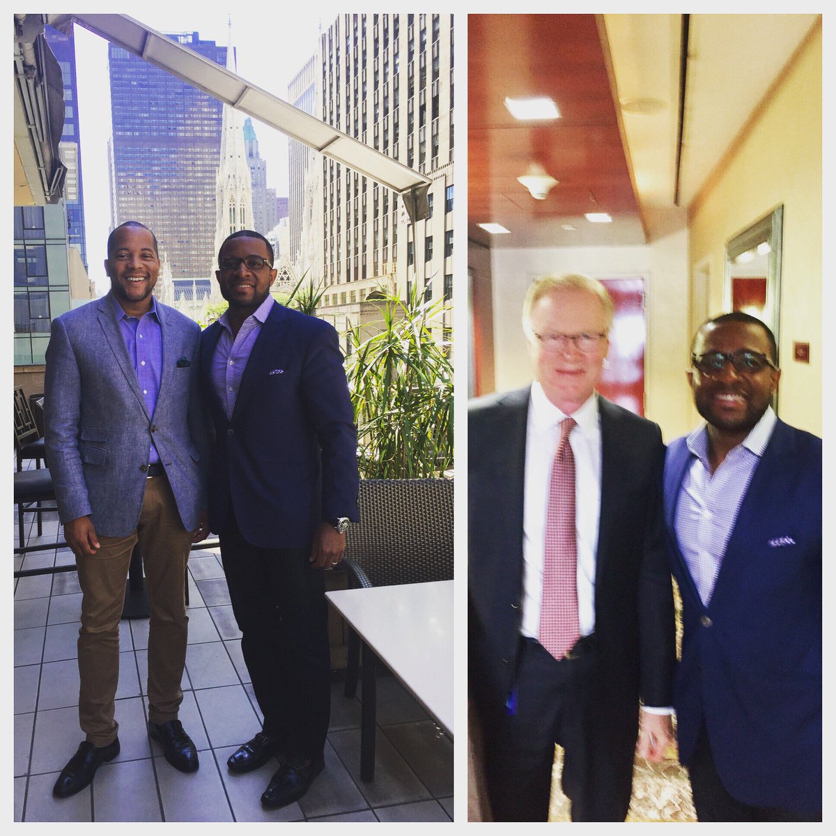NkrumahPierre's tweet photo. Good strategy session and catch up with my man GT earlier this AM and on my way out bumped into #ChuckScarborough #NBC #PLGConsulting https://t.co/hJK1hLe1UH