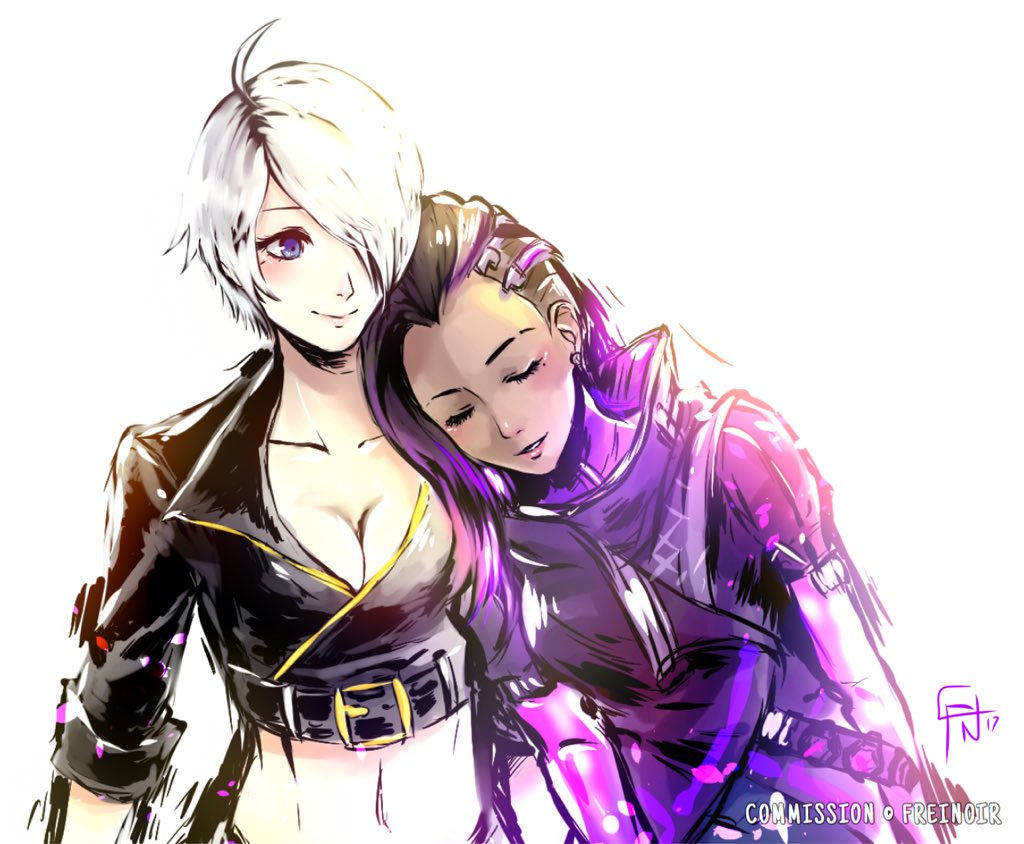 MechaMacGyver's tweet image. Check out this awesome commission of my two favorite chicas by @freinoir, and be sure to check out the rest of their work!