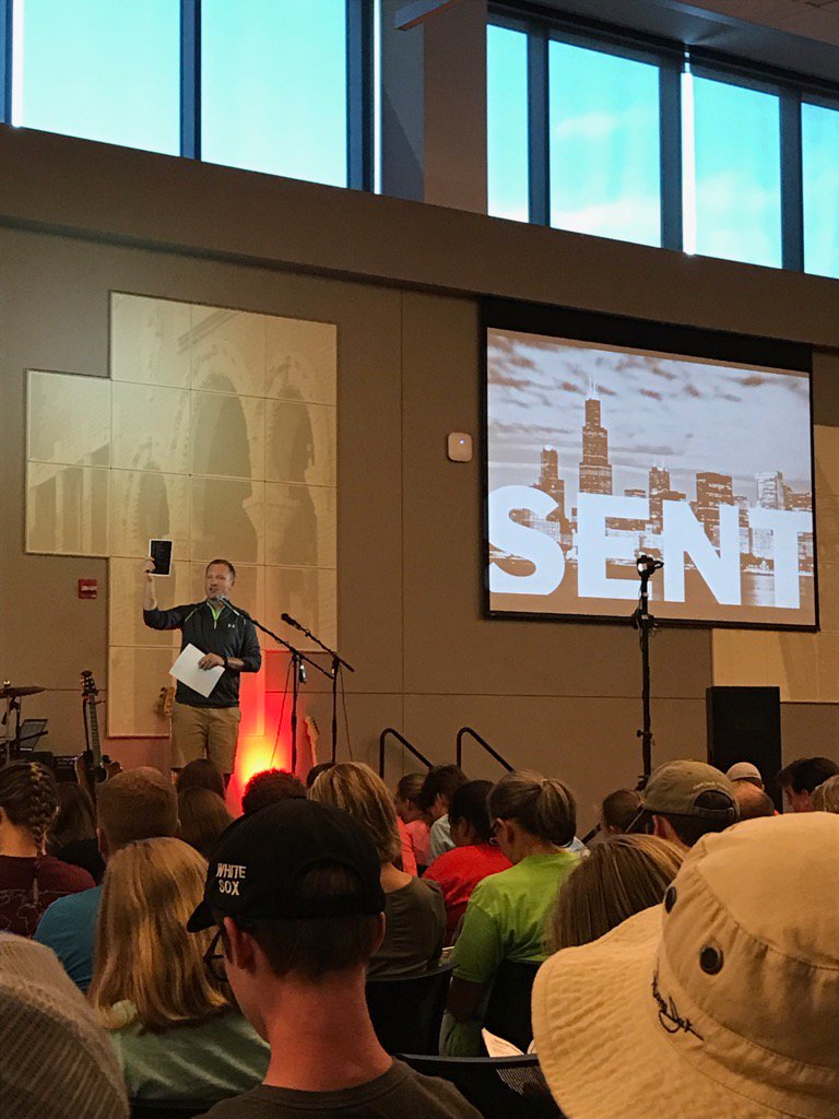 russ_wilson's tweet photo. First day of SENT in Chicago. Over 200 students and leaders ready to make and impact. #sent2017 https://t.co/ZglVy8Duza