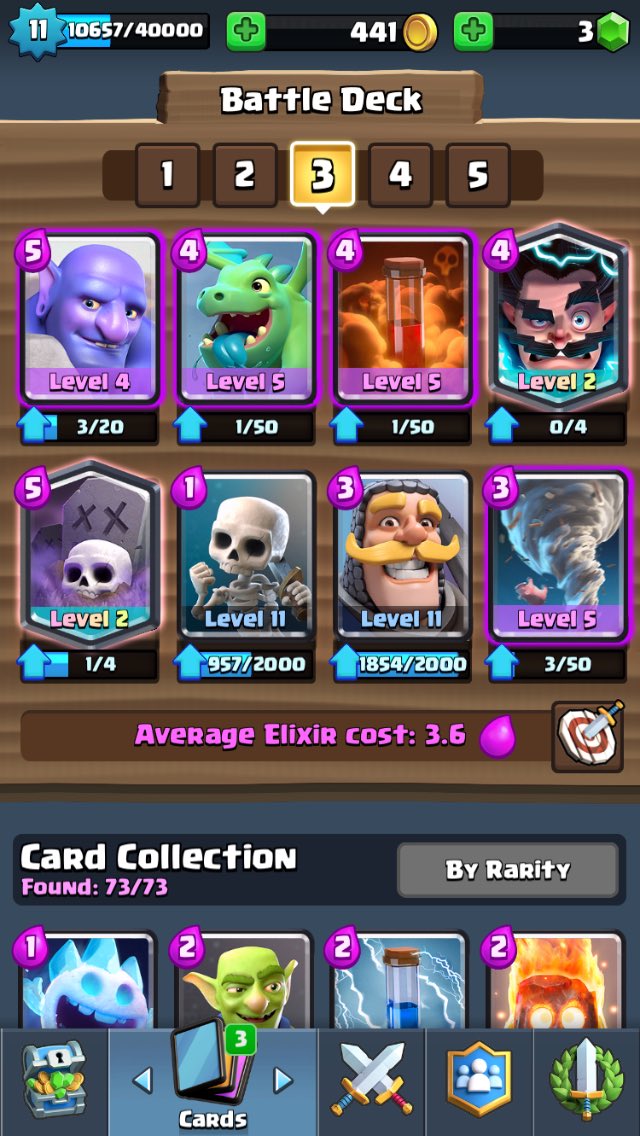 JixsonCR's tweet photo. #SplashYard is helping me recover from tilting lol... Don't mind my bowler level and count 😅 #clashroyale @clashroyalert https://t.co/oQNUSm9H9I