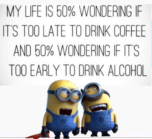 CRRJA5's tweet photo. My life is 50% wondering if it's too late to drink coffee &amp; 50% wondering if it's too early to drink alcohol 
#TuesdayThoughts https://t.co/I8tHaY6lyI