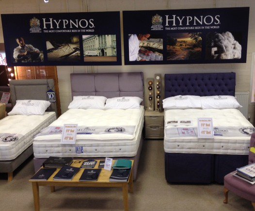 NOW AT FUTTERS HYPNOS BEDS
THE MOST COMERFORTABLE BEDS IN THE WORLD
WITH A 10 YEAR GUARANTEE
CALL IN STORE TO  TRY