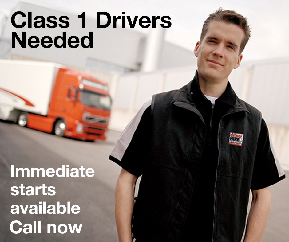 DHKettering's tweet photo. Looking for Class 1 ongoing work? Varied shifts AM's&amp;PM's contact us kettering@driverhire.co.uk or call 01536 526425 #dhproud #driving https://t.co/Odp09kCqq3
