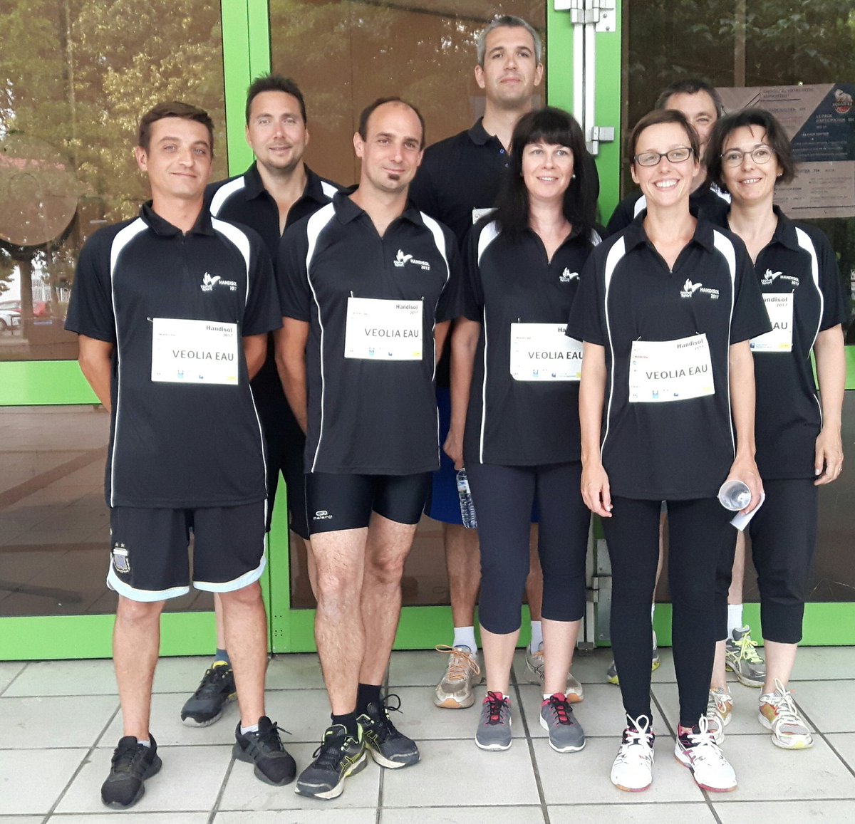 Nat_Planas's tweet photo. Sensibilisation au handicap des équipes #veoliaeau de Rezé. Participation à l'opération #handisol de Nantes. Belle initiative ! https://t.co/I79w0BUULp