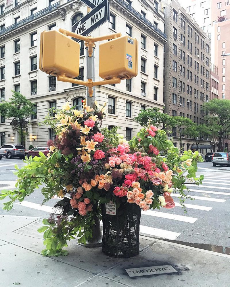 Spotted By Locals On Twitter Turning Nyc Trash Bins Into Flower