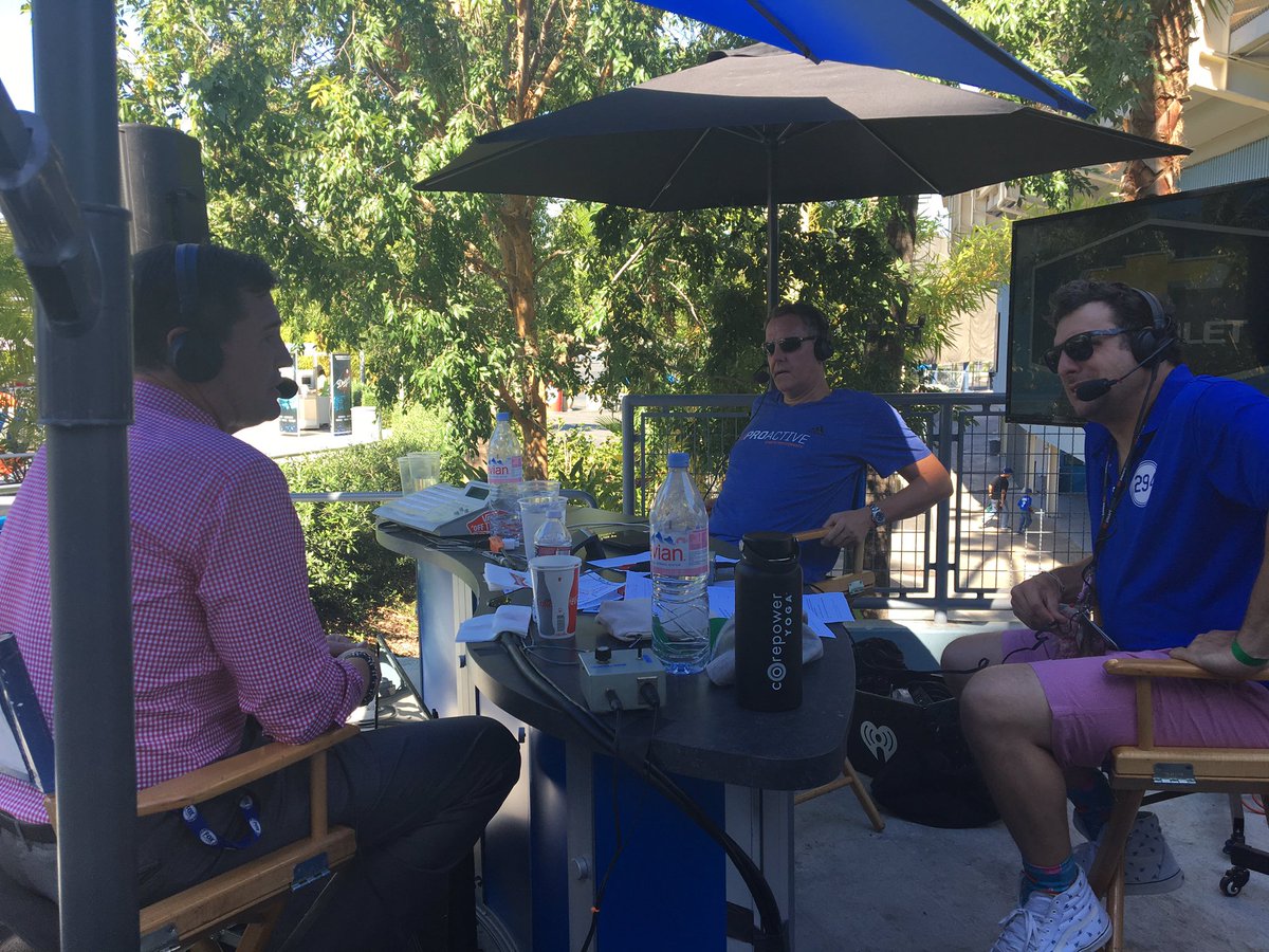 Great day hanging out at Dodger Stadium with <a href="/Theoldp/">Petros Papadakis</a> and <a href="/timcates/">Tim Cates</a> and talking to <a href="/Markgubicza/">Mark Gubicza</a>