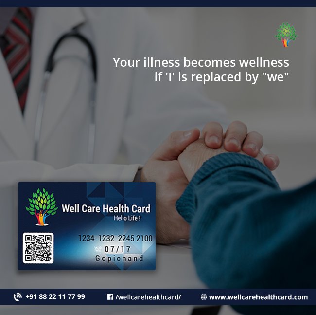 WellCareCard's tweet photo. Well care serves you all kind of medical ailments with one cheapest solution. #wellcarehealthcard #HealthCard #MedicalcareCard #health https://t.co/Q6sLBCiJLv