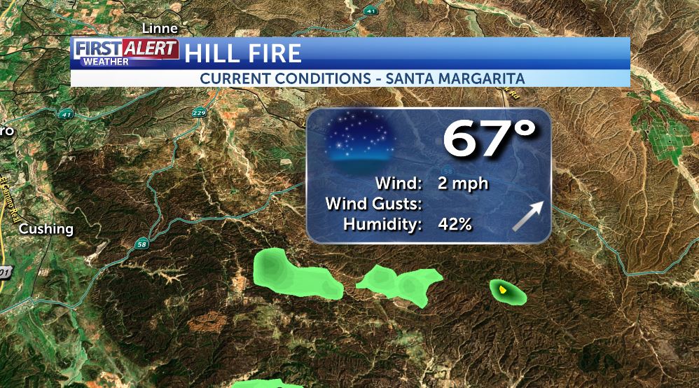 JasonStiff's tweet photo. @KCOYJason will have your complete 7-day #weather forecast and an update on the #HillFire on #KCOY Channel 12 at 11PM! #California #SLOFire https://t.co/3oUr2tgFBD