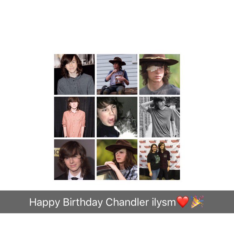 Happy 18th Birthday Chandler Riggs!!!!          
