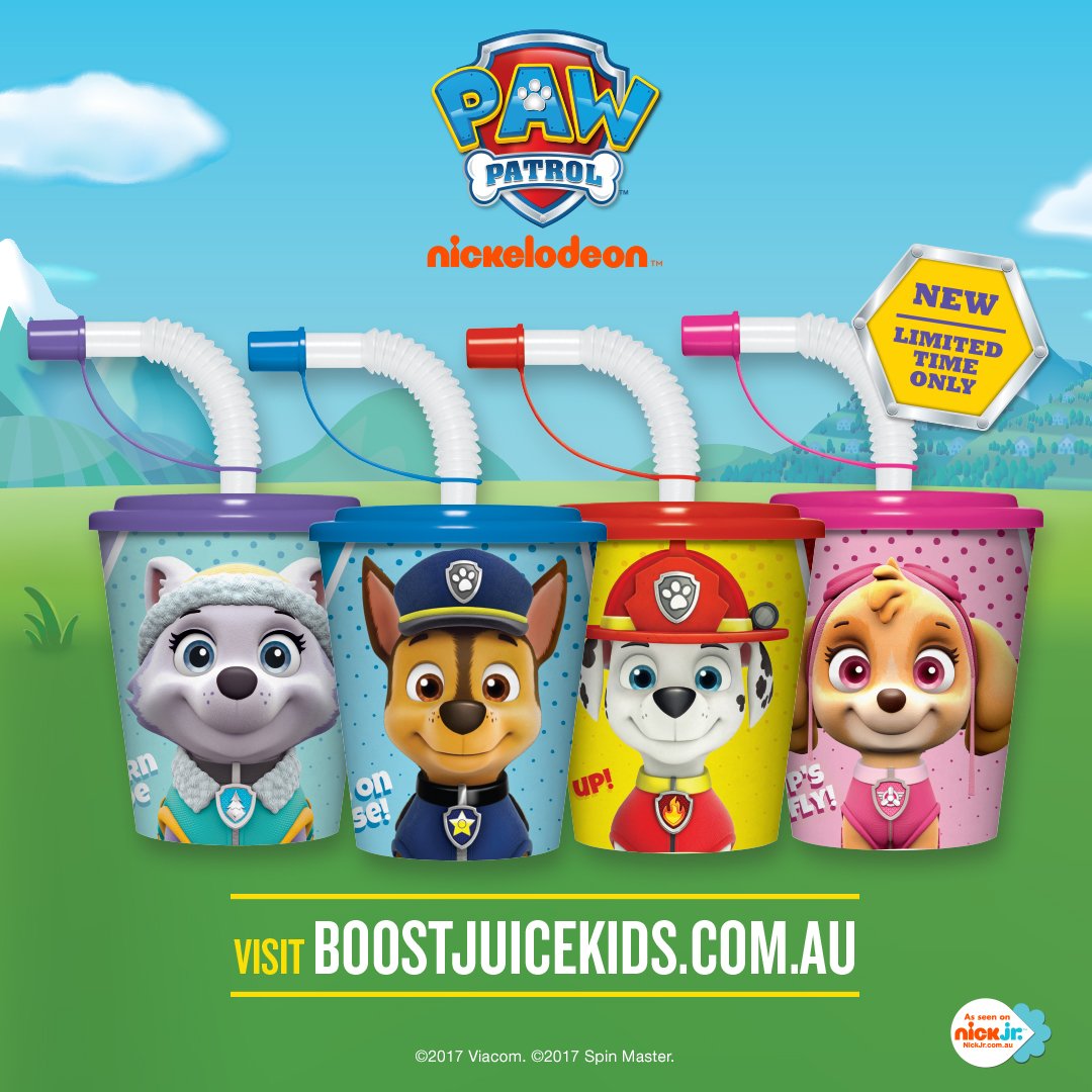 Got a kid that's barking mad for #PAWPatrol? Then they’re going to really dig our new Boost Kids Cups! boostjuicekids.com.au