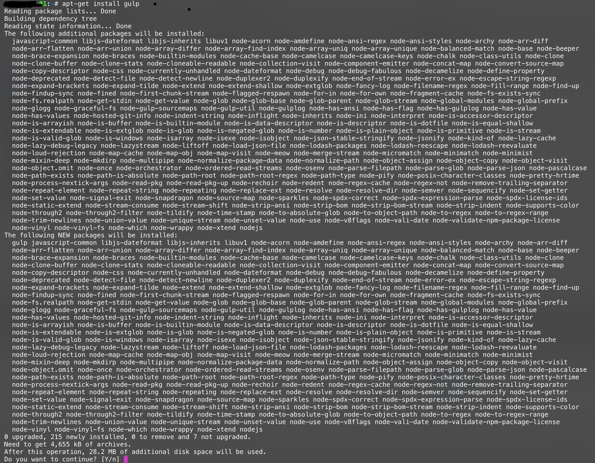 justinjenkins's tweet image. Apparently installing @gulpjs requires 200+ @nodejs packages ... whaaaatt? #gulpjs #nodejs #javascript