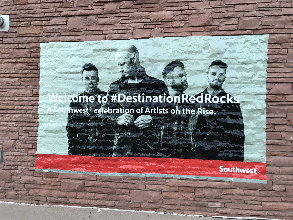 munoz_isaac's tweet photo. #DestinationRedRocks was amazing! #theFray was really good. Very well done @SouthwestAir https://t.co/Y7JmVnJ1Rj