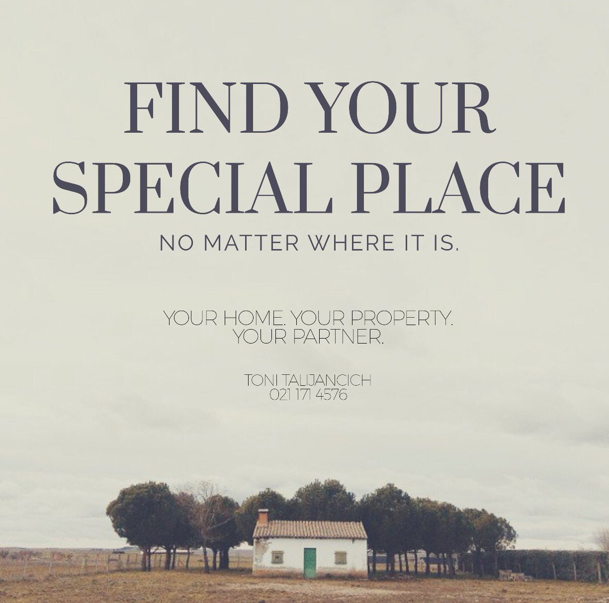 ToniTalijancich's tweet photo. Are you looking for your special place? Then it's time for you to give me a call. #ToniT #BossLady #YourHomeYourPropertyYourPartner https://t.co/rve4m7W7KZ