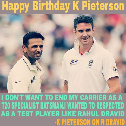 Happy Birthday Kevin Pieterson.
My favorite English batsman ever. 