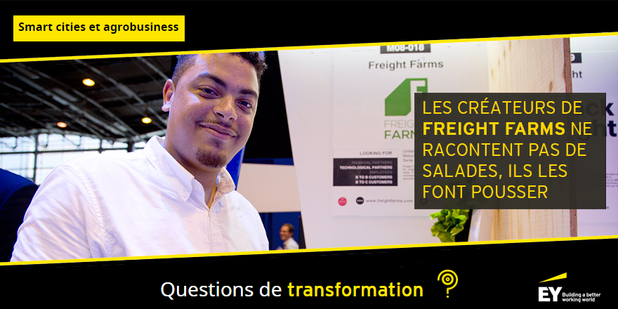 #VivaTech Rencontre avec <a href="/RickTrenchard/">Rick</a>, resp. mktg <a href="/freightfarms/">Freight Farms</a>, nouveau concept d’#agriculture urbaine #Smartcity spr.ly/60108oHMG