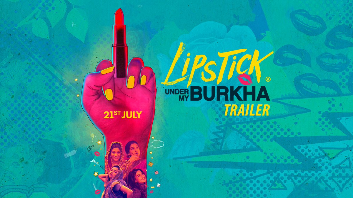 LipstickMovie's tweet image. It's here! Watch the new #LipstickUnderMyBurkha trailer now: bit.ly/LipstickUnderM… #LipstickRebellionBegins in cinemas 21 July! 💄💋