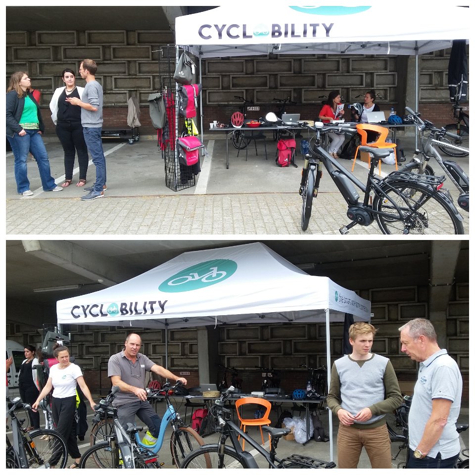 GertVerlinden1's tweet photo. Zitten het nieuwe roken? @infrax_be medewerkers testen en kopen woon-werk #fiets met fikse korting #minderfile #gezond #cyclobility https://t.co/5GVhvhKdb3