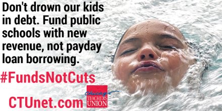 jacksonpCTU's tweet photo. @RahmEmanuel blames Rauner for pushing @ChiPubSchools towards bankruptcy &amp; then proceeds to put us on path to bankruptcy. #FundsNotCuts https://t.co/biKEXT69gW