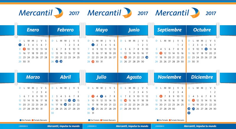 Conozca los días que restan de feriados bancarios en 2017. Consúltelos en nuestro calendario. Buenos días.