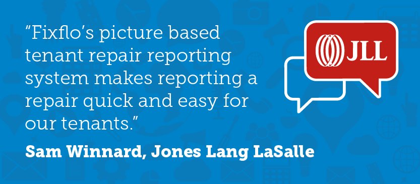 letflo's tweet image. "Fixflo's system makes reporting a repair quick and easy for our tenants.' - Sam Winnard from @JLL &amp;gt; buff.ly/2s8XZIG