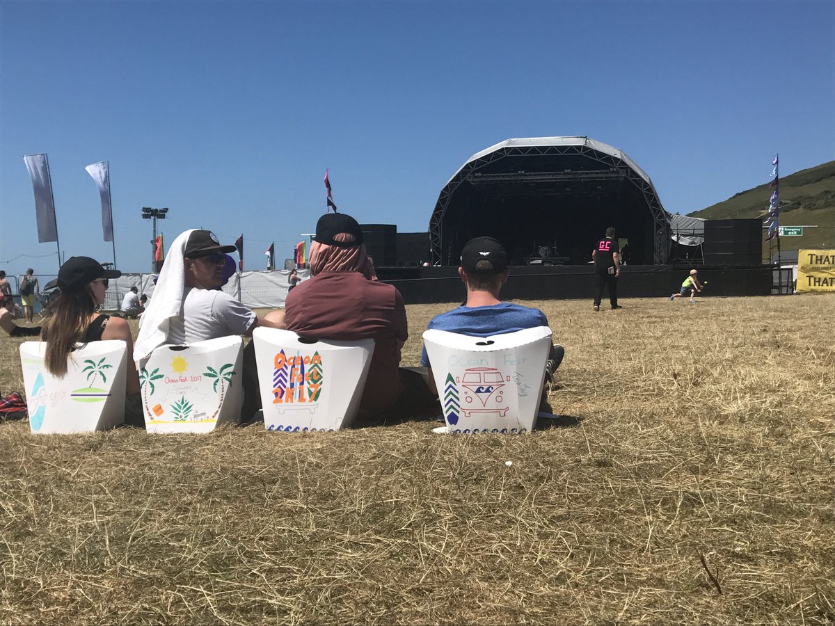 We all know about pop-up tents for #festivals, but how about pop-up seating? It takes just seconds to assemble the #Bumbox!